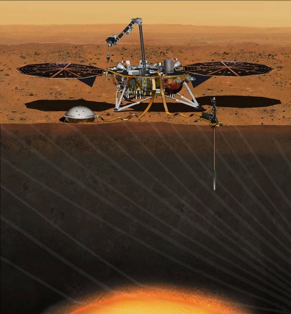 화성의 깊은 내부를 연구하기 위한 화성탐사선 인사이트(InSight)